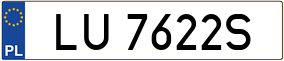 Trailer License Plate
